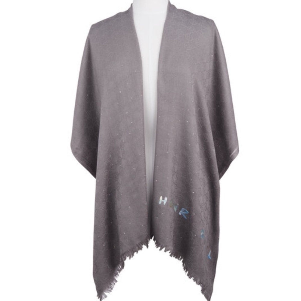 HB Monogram Oblong Pashmina BNWT HTF